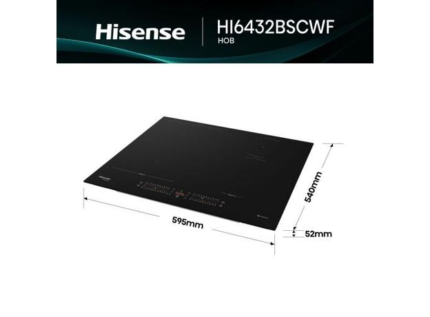 Plita incorporabila cu inductie Hisense HI6432BSCWF — cumpără în Chișinău | Plite Incorporabile | Hi-Tech Moldova