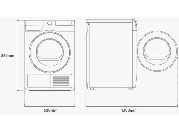 Masina de uscat rufe Samsung DV90DG6845LEU4 — cumpără în Chișinău | Uscatoare de rufe | Hi-Tech Moldova