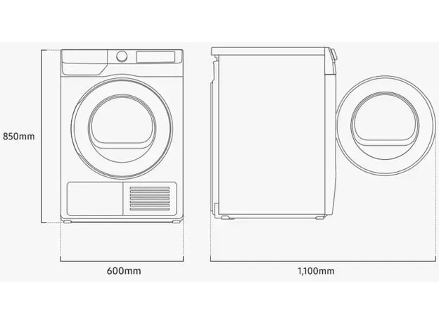 Masina de uscat rufe Samsung DV90DG6845LEU4 — cumpără în Chișinău | Uscatoare de rufe | Hi-Tech Moldova