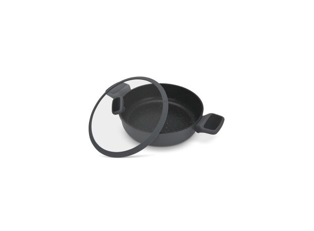 Сотейник Fissman Titanium Pro 14586 28x8cm/4.3 l + capac sticla — купить в Кишинёве | Товар без акции | Hi-Tech Moldova