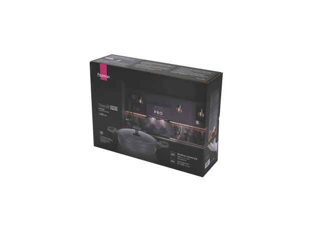 Сотейник Fissman Titanium Pro 14586 28x8cm/4.3 l + capac sticla — купить в Кишинёве | Товар без акции | Hi-Tech Moldova