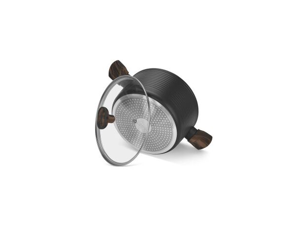 Кастрюля Fissman Cuisine 14593 4.6 l (24x12)+capac sticla — купить в Кишинёве | Товар без акции | Hi-Tech Moldova