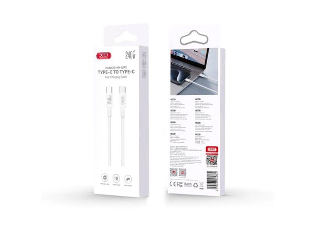 Кабель USB XO NB-Q298 240W ,White — купить в Кишинёве | Type-C | Hi-Tech Moldova