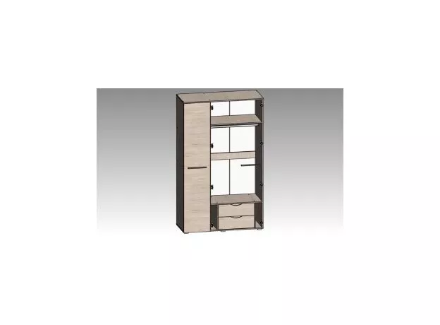 Dulap Yasen Bari 3D1og (Hickory rockford deschis/grafit gri) — cumpără în Chișinău | Dulapuri | Hi-Tech Moldova