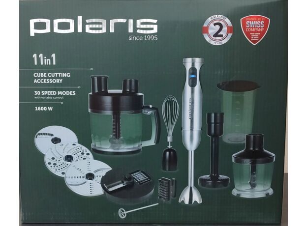 Blender Polaris PHB 1604AL Inox/Negru — cumpără în Chișinău | Погружные блендеры | Hi-Tech Moldova