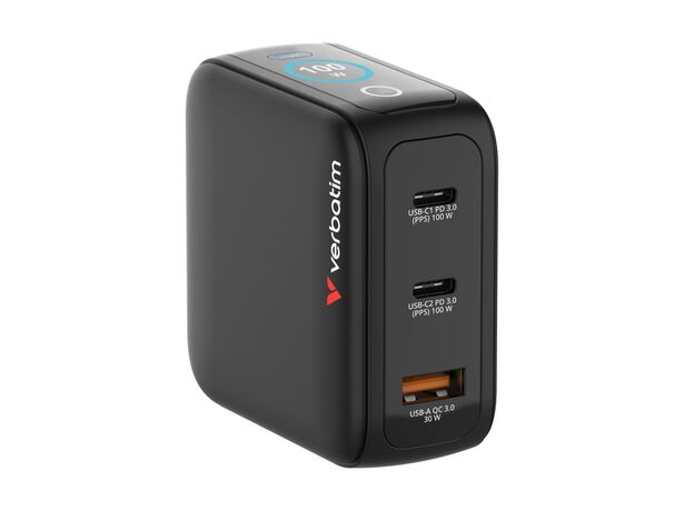 Incarcator Verbatim Mini GaN Charger 100W, VER_30239 — cumpără în Chișinău | Încărcătoare | Hi-Tech Moldova