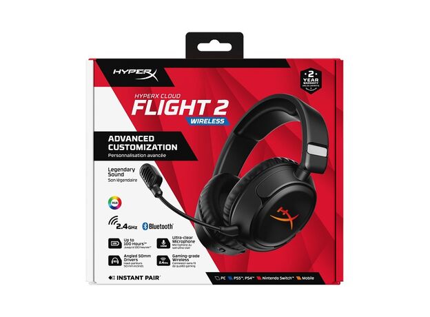 Наушники HYPERX Cloud Flight 2, black (B5VC4AA) — купить в Кишинёве | Bluetooth | Hi-Tech Moldova