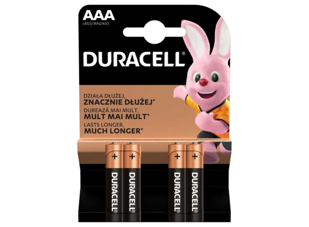 Батарейка Duracell AAA MN2400 K4 — купить в Кишинёве | Товар без акции | Hi-Tech Moldova