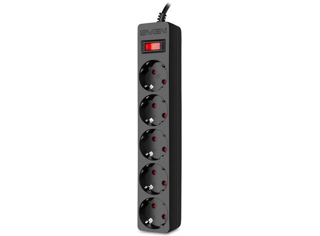 Filtru de retea Sven SF-05E 1.0m (5 iesiri) Black — cumpără în Chișinău | Filtru de retea | Hi-Tech Moldova