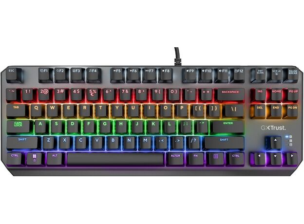 Клавиатура Trust Gaming GXT 834 CALLAZ TKL (TR_24404) Black — купить в Кишинёве | Клавиатуры и комплекты | Hi-Tech Moldova