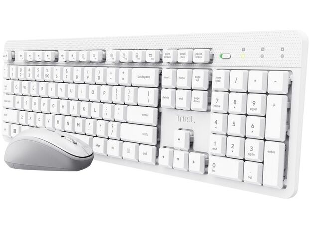 Клавиатура + мышь Trust ODY II TR_25465 wireless, White — купить в Кишинёве | WRLS | Hi-Tech Moldova