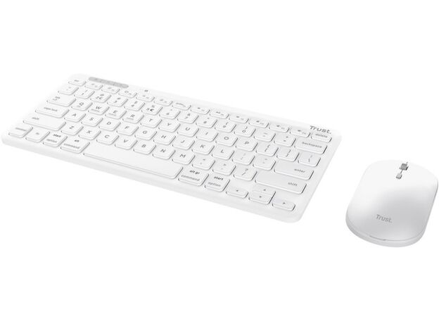 Клавиатура + мышь Trust TR_25073 wireless, White — купить в Кишинёве | WRLS | Hi-Tech Moldova