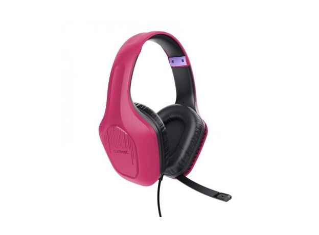 Наушники с микрофоном Trust Gaming GXT 790 Tridox TR_25179, Pink — купить в Кишинёве | Проводные | Hi-Tech Moldova