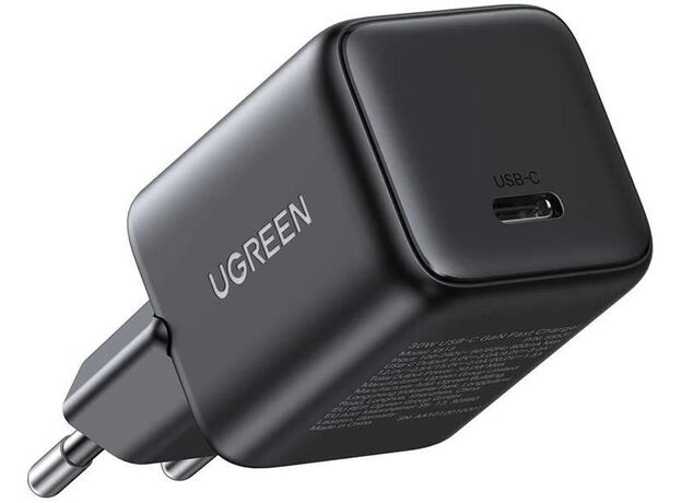 Зарядное устройство UGREEN X513 GaN Charger +cableType-C,1*Type-C, 30W QC4 (65012) Black — купить в Кишинёве | Зарядные устройства к смартфонам | Hi-Tech Moldova