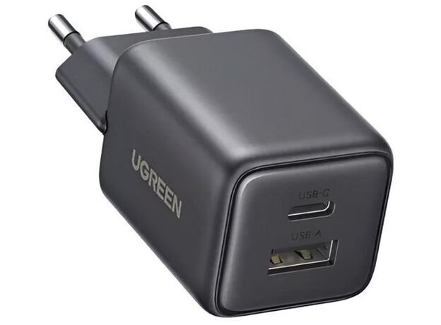 Зарядное устройство UGREEN X514 GaN Charger 1*USB-A, 1*Type-C 20W QC3 (65737) Black — купить в Кишинёве | Зарядные устройства к смартфонам | Hi-Tech Moldova