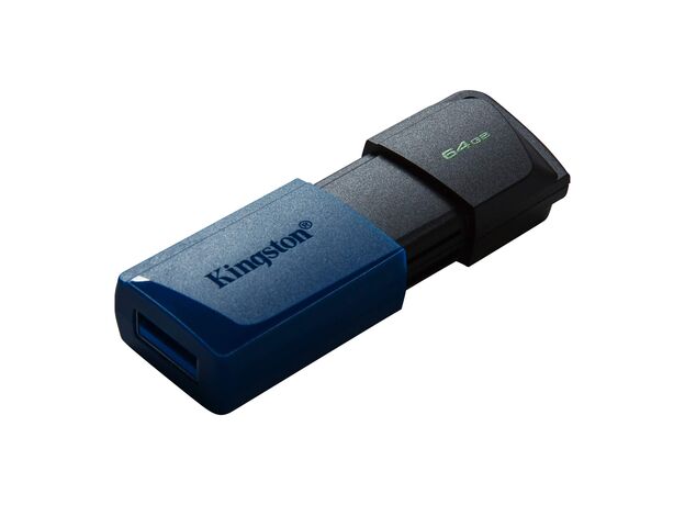 Флэш-накопитель USB 3.2 KINGSTON 64GB DataTraveler Exodia M (DTXM/64GB), Black/Blue — купить в Кишинёве | USB накопители | Hi-Tech Moldova