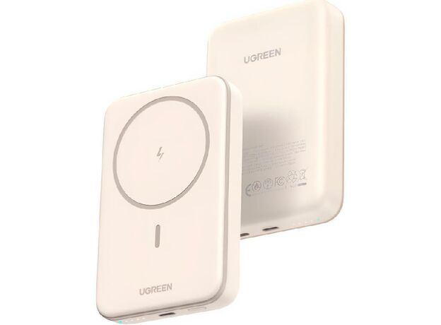 Портативный аккумулятор UGREEN Mini Magnetic Wireless Qi 10000mAh,20W, (25208) Beige — купить в Кишинёве | Портативный аккумулятор (Powerbank) | Hi-Tech Moldova