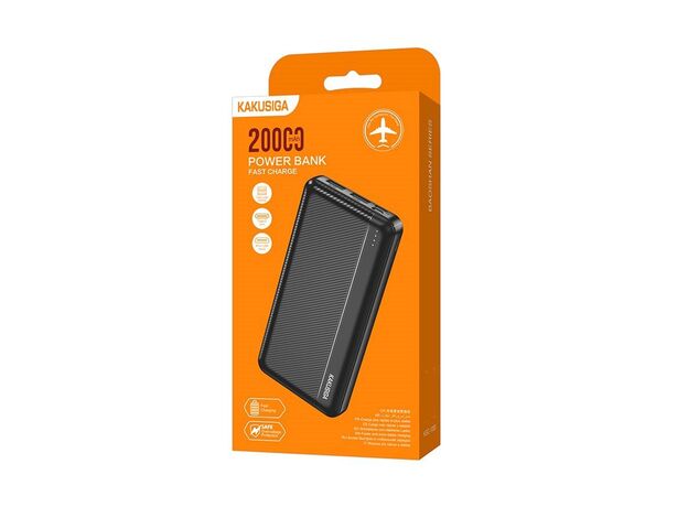 Портативный аккумулятор Kakusiga KSC-1085 BAOSHAN (20000mAh), Black — купить в Кишинёве | Портативный аккумулятор (Powerbank) | Hi-Tech Moldova