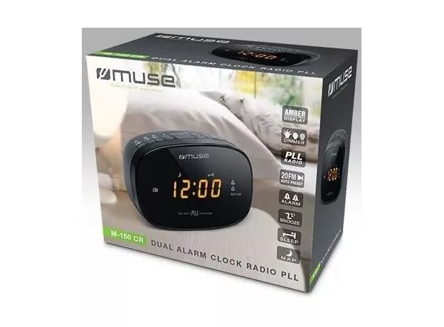 Radio cu ceas Muse M-150 CR, Black — cumpără în Chișinău | Товар без акции | Hi-Tech Moldova