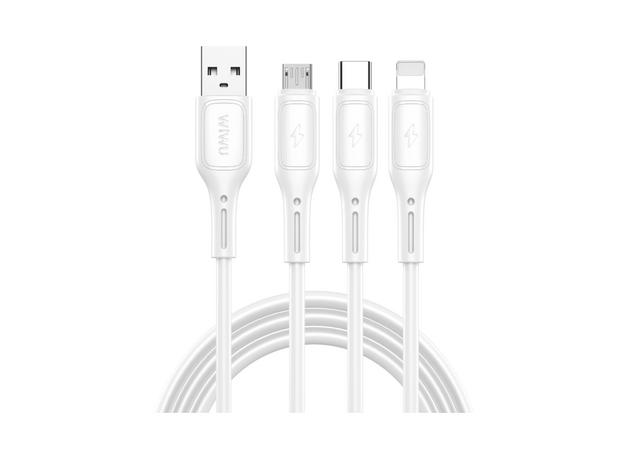 Кабель USB Wiwu Wi-C045E A+C+L+M, White — купить в Кишинёве | Товар без акции | Hi-Tech Moldova