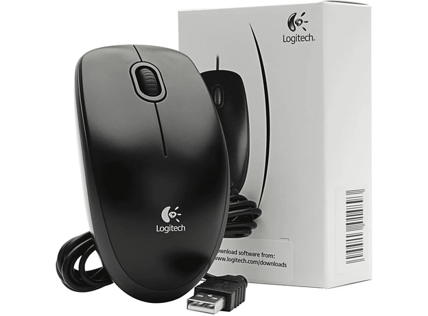 Mouse USB Logitech B100 Black (910-003357) — cumpără în Chișinău | USB | Hi-Tech Moldova