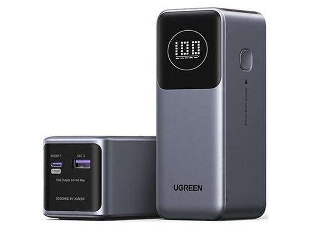 Power Bank UGREEN Nexode Flight Approved 12000mAh, 100W, (35526B) Grey — cumpără în Chișinău | Baterii externe | Hi-Tech Moldova