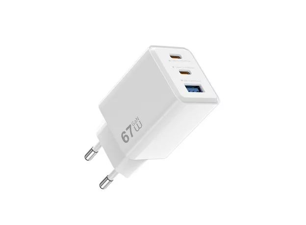 Incarcator Wiwu Wi-G026 EU Cube 67W 25C+A GaN, White — cumpără în Chișinău | Încărcătoare | Hi-Tech Moldova