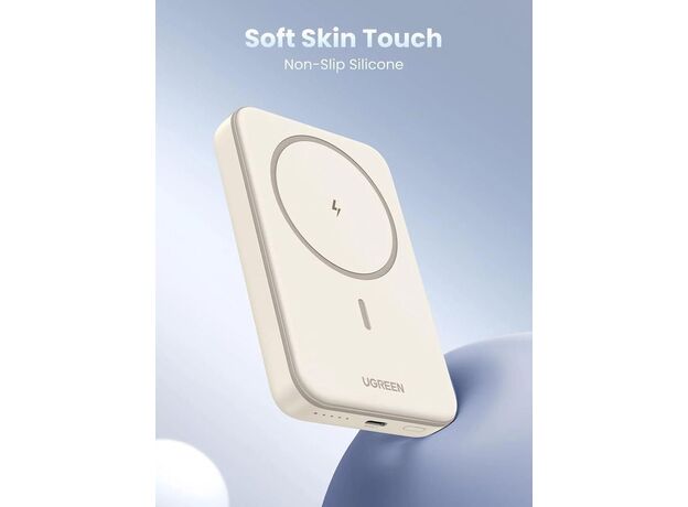 Портативный аккумулятор UGREEN Mini Magnetic Wireless Qi 10000mAh,20W, (25208) Beige — купить в Кишинёве | Портативный аккумулятор (Powerbank) | Hi-Tech Moldova