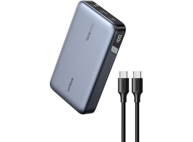 Портативный аккумулятор UGREEN Nexode Two-way Fast Charging 20000mAh, 100W, (25188) Grey — купить в Кишинёве | Портативный аккумулятор (Powerbank) | Hi-Tech Moldova