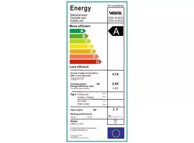 Aparat de aer conditionat Vesta AC-12/ECO — cumpără în Chișinău | Aparate de aer condiționat | Hi-Tech Moldova