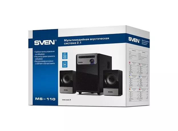 Sistem acustic Sven MS-110 Black — cumpără în Chișinău | Sisteme acustice | Hi-Tech Moldova