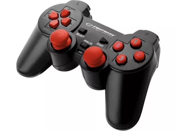 Gamepad Esperanza Warrior EGG102R Black/Red — cumpără în Chișinău | Gamepad-uri | Hi-Tech Moldova