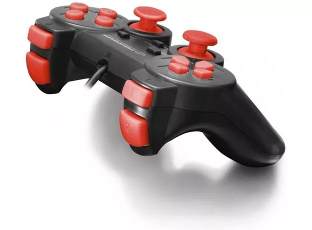 Gamepad Esperanza Warrior EGG102R Black/Red — cumpără în Chișinău | Gamepad-uri | Hi-Tech Moldova