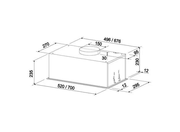 Hota Tornado Modul Sensor 1200(52) FG WH — cumpără în Chișinău | Hote de bucătărie | Hi-Tech Moldova