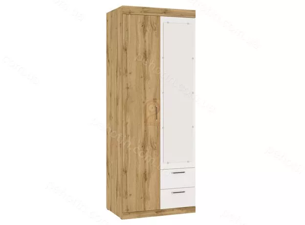 Dulap "Monica"- 2+oglinda (800x2100x536) - tahoe+alb (merk),(2) — cumpără în Chișinău | Dulapuri | Hi-Tech Moldova