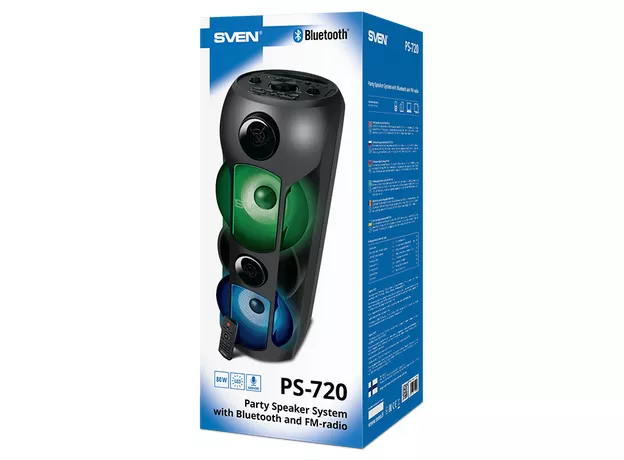 Boxa portabila Sven PS-720 Black — cumpără în Chișinău | Sisteme audio portabile | Hi-Tech Moldova