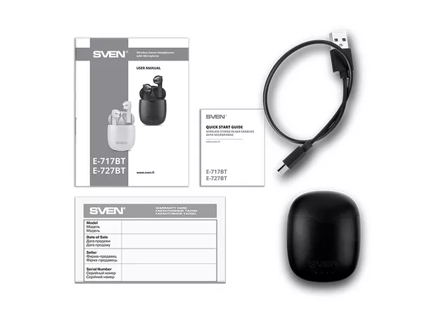 Casti Bluetooth Sven E-717BT black — cumpără în Chișinău | Căști pentru smartphone-uri | Hi-Tech Moldova