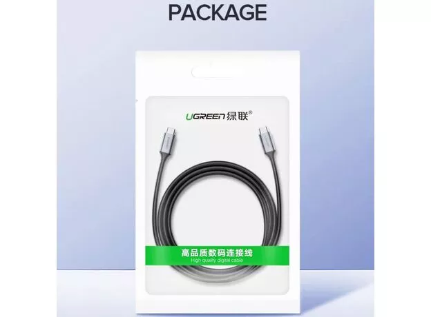 Cablu USB UGREEN US161, Type-C 3.1/Type-C 3.1 Gen 1, Gray (50751) — cumpără în Chișinău | Type-C | Hi-Tech Moldova