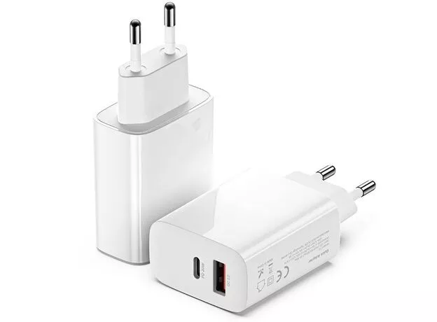 Incarcator Helmet Wall Charger USB/Type C PD QC3.0 (HMT-WC20WWH), White — cumpără în Chișinău | Încărcătoare | Hi-Tech Moldova
