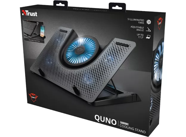 Suport cooler p/u laptop Trust Gaming GXT 1125 Quno (TR_23581) — cumpără în Chișinău | Suporturi | Hi-Tech Moldova